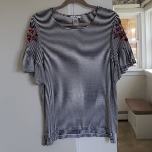 Isela Ruffle Sleeved Top